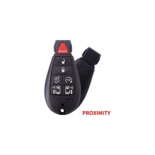 Keyless-Go Remote Key 6+1 Button ASK433.92MHz For Chyrsler/Dodge/Jeep PCF7953A ID46 Chip FCC ID: IYZ-C01C CY24 blade