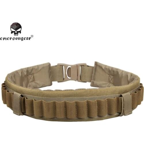 Emersongear GEAR Shotgun Shell Belt Round Neoprene Camo Shotshell Belt Shot Belt Hunting Belt Waist Support