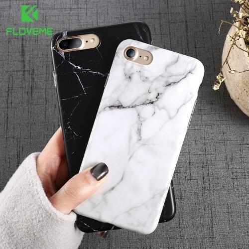FLOVEME Marble Case For iPhone 6 6s 7 8 Plus Luxury Soft Silicone Phone Cases For iPhone 8 X XS Max XR Back Cover Fundas Capinha