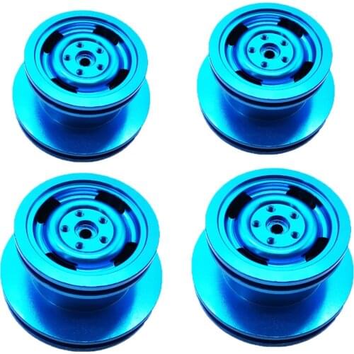 Metal Wheel Rims Rubber Tires Wheel Hubs for 1/12 MN D90 91 96 99 99S RC Car Accessories