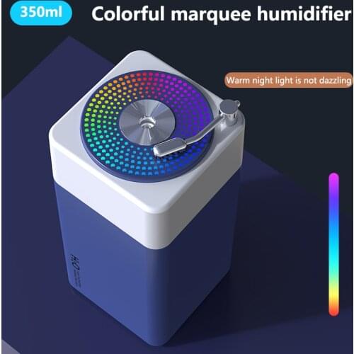 350ml Mini Ultrasonic Air Humidifier Aroma Essential Oil Diffuser For Home USB Cool Mist Maker Car Fogger with LED Night Lamp