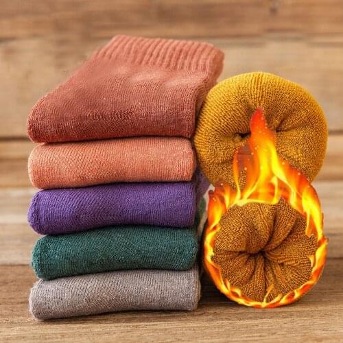 10Pairs/Lot Winter Thicken Thermal Mens Terry Warm Socks Retro Style Male Socks Super Thicker Tigh Quality Man Socks