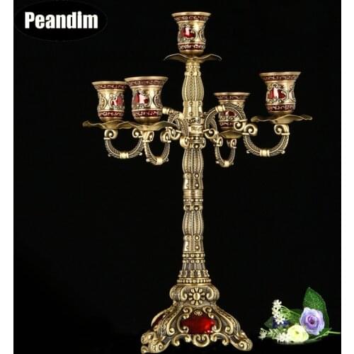 PEANDIM Votive Candle Holders Wedding Candlestick Party Event Christmas Table Centerpiece Candelabrum Home Candelabra Decoration