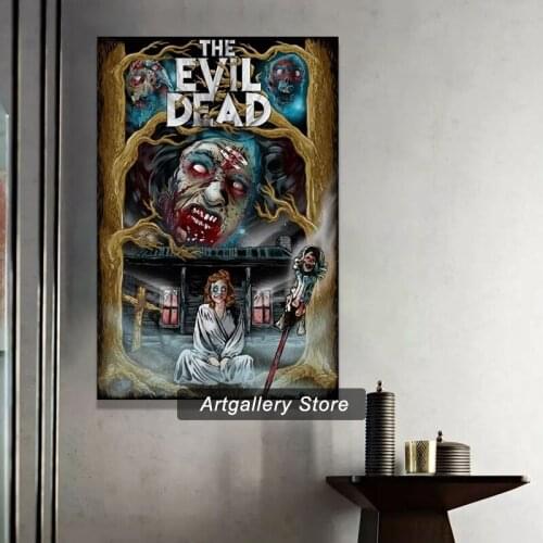 Horror Movie Poster The Evil Dead Canvas Art Poster And Wall Art Picture Print Modern Family Bedroom Decor Posters