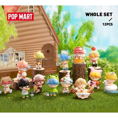 POP MART DIMOO Pet Vacation Series Whole Set 12 PCS Blind Box Doll Binary Action Figure Birthday Gift Kid Toy Free Shipping