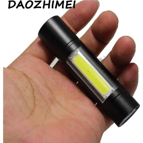 Portable Q5+COB LED lamp USB Rechargeable Built in Battery LED Light with Portable Flashlight Outdoor Camping Working Torch