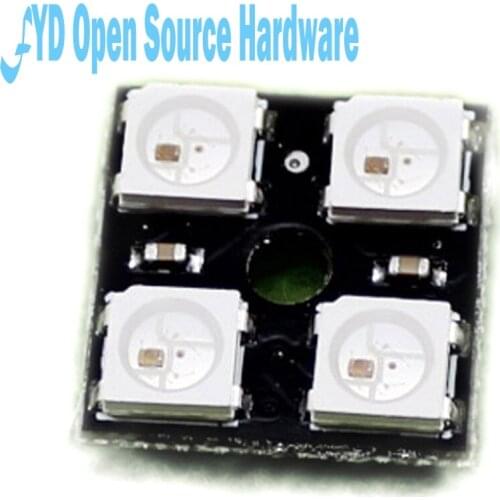 Latest WS2812B-4 RGB LED lights four full-color driver module development board