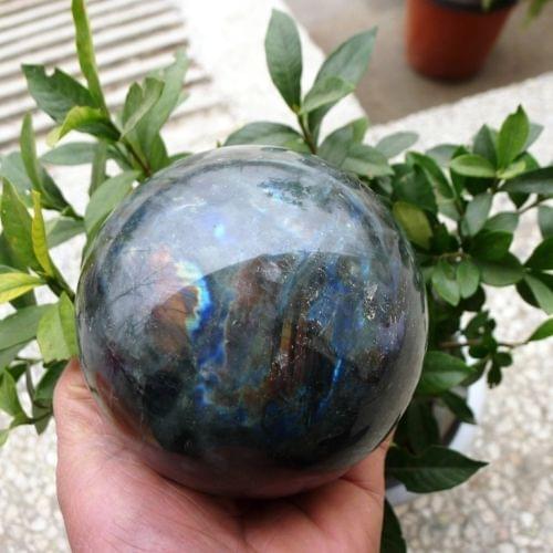 SCY WW 05367 nature Labradorite crystal sphere ball reiki healing