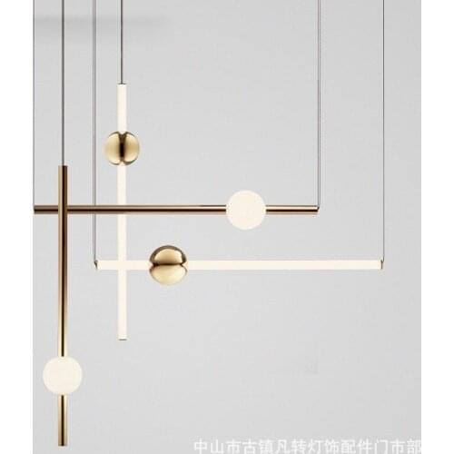 Nordic crystal glass ball luminaire suspendu led light lustres kitchen chandeliers dining room living room decoration bedroom