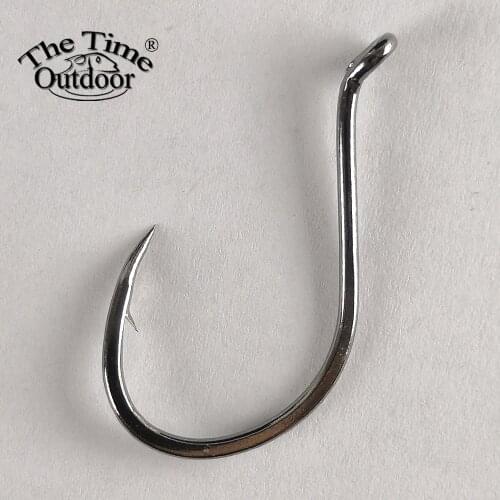 Thetime 100pcs Octopus Fishing Hooks Strong high carbon steel Sharpen Barbed Single hook fish Tackle for Seawater Fishhooks