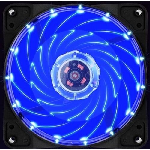 15 colorful LED high performance desktop chassis fan 12cm strong cooling fan 3PIN plus 4P computer fan