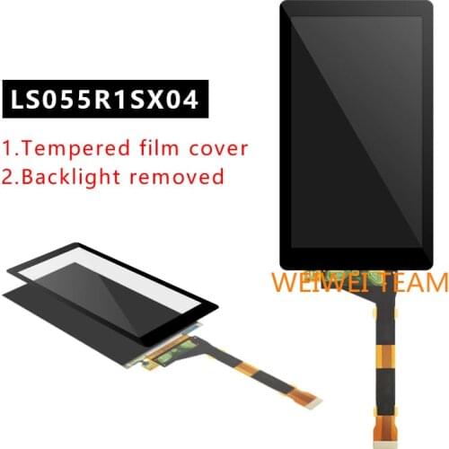 Wisecoco Photon 3D Printer 2K LCD Screen 5.5 Inch 2560x1440 Quad-HD For Photon Printer Display LS055R1SX04 +Tempered Glass Film