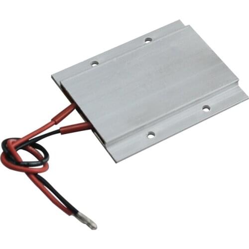 12V 70C AC/DC Thermostatic Heating element PTC heater incubator heater ceramic aluminum heater with shell 77*62mm