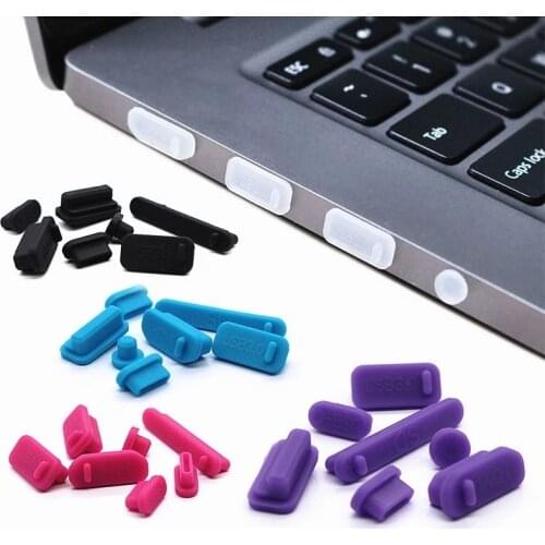 13pcs Colorful Silicone Anti Dust Plug Cover Stopper Laptop Dust Plug Laptop Dustproof Usb Dust Plug Computer Accessories