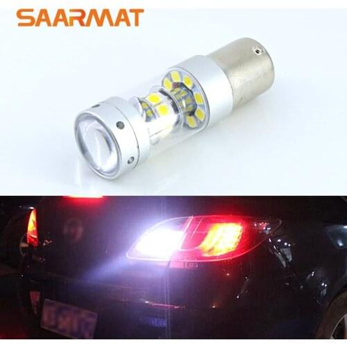 1x Error Free Super Bright 6000K White LED Bulbs For Backup Reverse Light 1156 For Volvo xc90 xc60 v70 s80 s40 v60 c30 v50