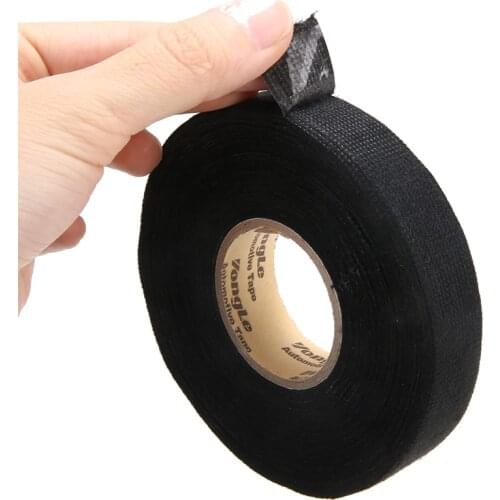 20M*19mm Electrical Adhesive Tape Cloth Fabric Auto Car Tape Cable Wiring Loom Harness Protection Tape High Temperature Resist
