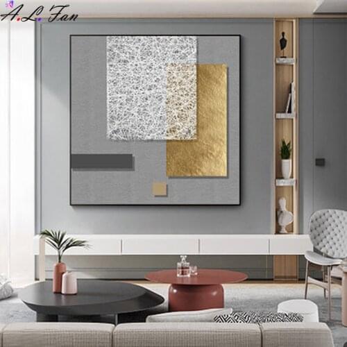 Abstract yellow nordic luxury posters canvas art painting home decor retro wall art print living room vintage minimalist image