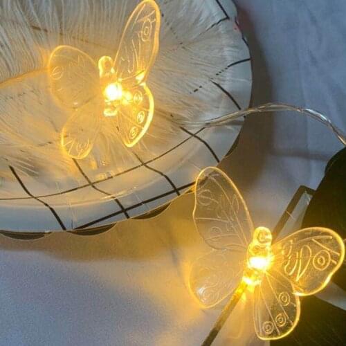 LED Butterfly Battery Fairy Light Multi Colors Led Lamp Outdoor Decorative Night Lights for Garden Party Christmas String Lights