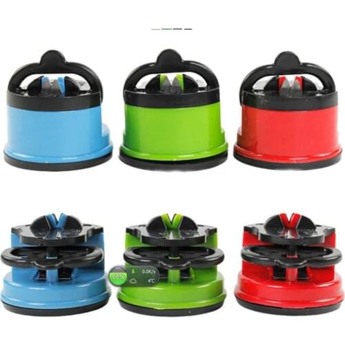 Household Kitchen Fine Iron Sharpener Kitchen Gadget With Suction Cup Positioning Sharpening Tool Stone Knife Sharpener