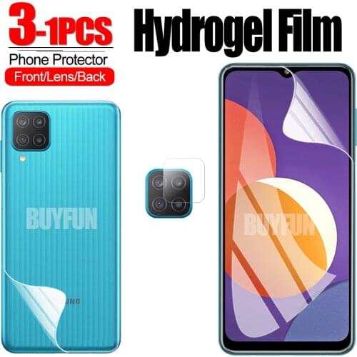 Phone Glass For Samsung Galaxy m12 Hydrogel Film Protector Screen Camera film for samsung a12 a42 a02s m21s screen glass Lens
