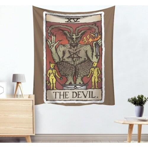 India Witchcraft Tarot Tapestry Wall Hanging Sun Moon Wall Tapestry Wall Carpet Psychedelic Tapiz Wall Cloth Tapestry Home Décor