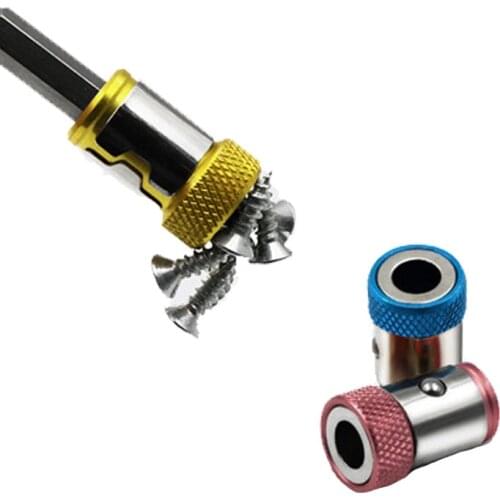 Magnetic Bit Holder Universal Magnetic Ring 6.35mm 1/4" Drill Powerful Magnetizer Electric Screwdriver Bit Tool Set Professional