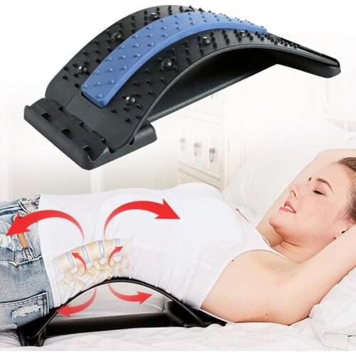 Magnetic Back Stretcher Muscle Massager Home Spine Corrector Lumbar Support Stretcher Muscle Relax Neck Waist Pain Relief