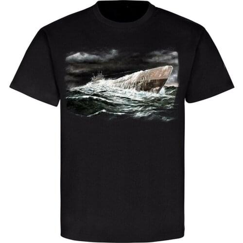 Deutsches U-Boot Laboe U 995 Submarine Marine Sea Storm T-Shirt. Summer Cotton O-Neck Short Sleeve Mens T Shirt New S-3XL
