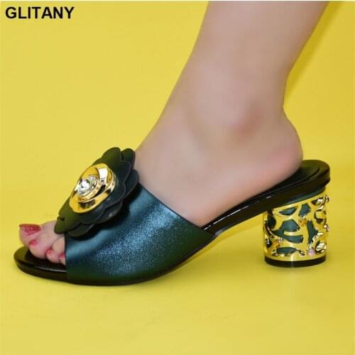Latest Italian Shoes African Shoes Without Bag Set Comfortable Women Shoes for Parties Wedding Shoes Bride African Dress Women