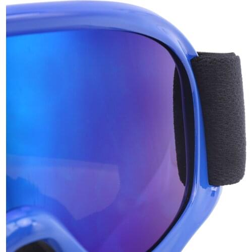 2021 New Children Ski Double‑Layer Anti‑Fog Snow Anti‑Snow Blindness Climbing Windproof Glasses Blue