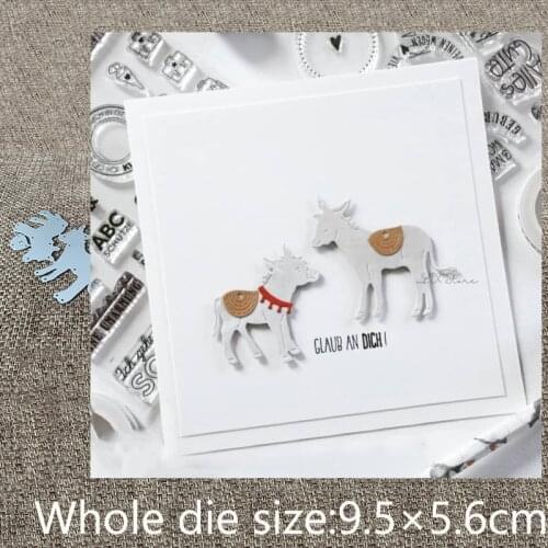 New Design Craft Metal stencil mold Cutting Dies lovely donkey decoration scrapbook die cuts Album Paper Card Craft Embossing