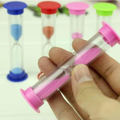 200pcs 1/2/3 Mins Random Color Hourglass Sandglass Sand Cook Clock Timer Home Decoration
