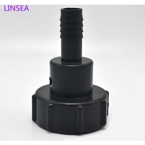 S60x6 Coarse thread to 3/4" Hose IBC tank fittings plastic Garden Drain Connector Water Tank Adapter 1PCS