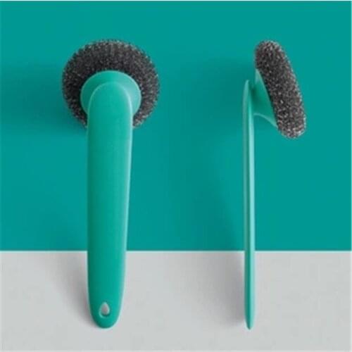 Kitchen Clean Brush BBQ Cleaner Brush Replaceable Steel Wire Ball Pan Pot Dish Grill Scrub Home Steel Wire Cleaning Ball Scourer