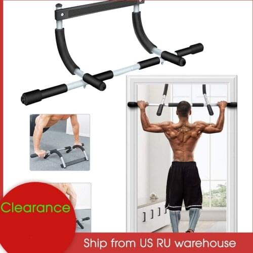 Indoor Fitness Door Frame Pull Up Bar Wall Chin Up Bar Adjustable Training Horizontal Bar Home Adults Workout Fitness Equipments