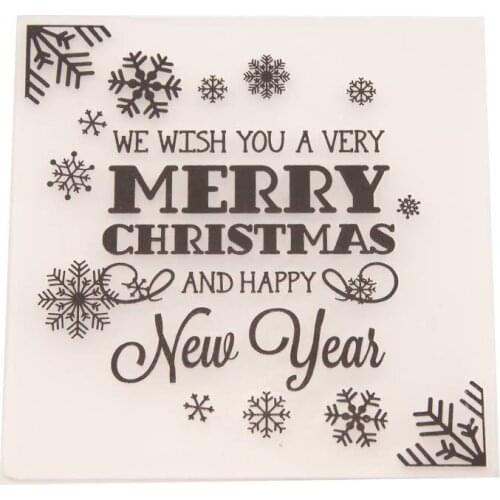 X-MAS Embossing Folder for Card Making Floral DIY Plastic Scrapbooking Photo Album Card Paper DIY Craft Decoration Template