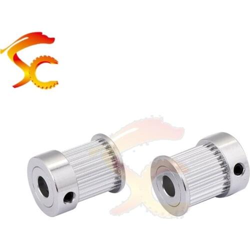 3D Printers Parts printer pulley GT2 25 teeth bore 6mm 6.35mm 8mm 2GT 25teeth timing pulley fit for GT2 belt width 12mm
