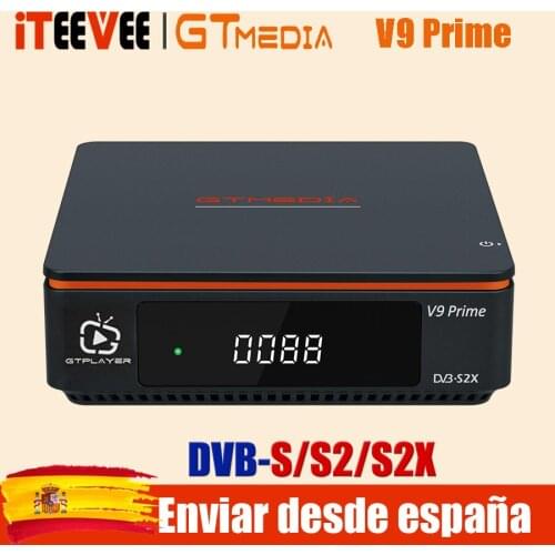 1PC 2021 Gtmedia V9 Prime Super DVB-S2 Satellite receiver, upgrade by Gtmedia V8 nova/honor V9 Super Support H.265 built WiFi
