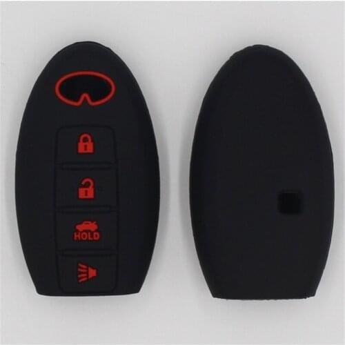 2PC Key FOB Holder For Infiniti Silicone Case Cover G35 G37 M35 M45 QX56 EX FX QX JX Smart Key Shirt Bag