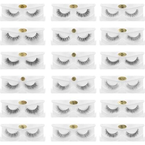 3D Mink False Eyelashes Natural Fake Makeup Daily Life Make Up Transparent Short Eyelashes Fake Lashes Makeup Maquiagem