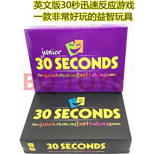 Free Shipping Casual funny party toys adult children guess the game 30 SECONDS GAME Boy Girl Birthday Gift Toys Game