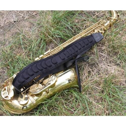Black Bari Saxophone harness neoprene shoulder pad Tenor Alto super Sax