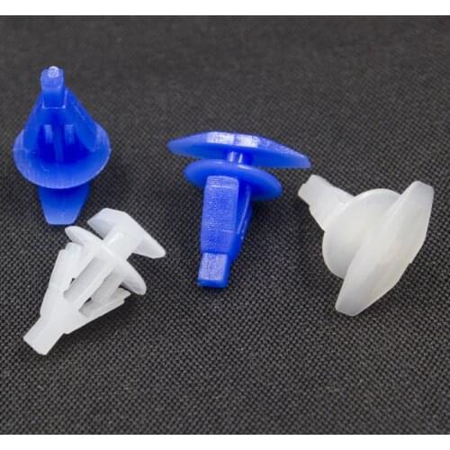 KE LI MI Auto Weatherstrip Door Seal Clip Fastener Retainer Rivet Nylon Blue/White For Honda Toyota Mitsubishi