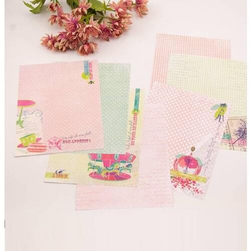 KLJUYP Paris 14 sheets 15x20cm Single-side Decorative Scrapbooking DIY handmade Craft paper pp07
