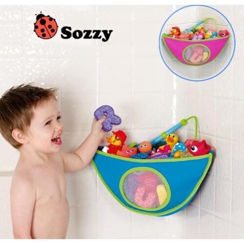 SOZZY Bathroom Corner Bath Toy Bag For Children Finishing Pouch Finishing Bags Swim Toys Storage baby products