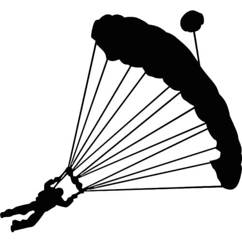 Fashion Skydiver Parachute Extreme Sport Car Window Car Sticker Vinyl Decal Auto Motorcycle Stickers and Decals Car Styling