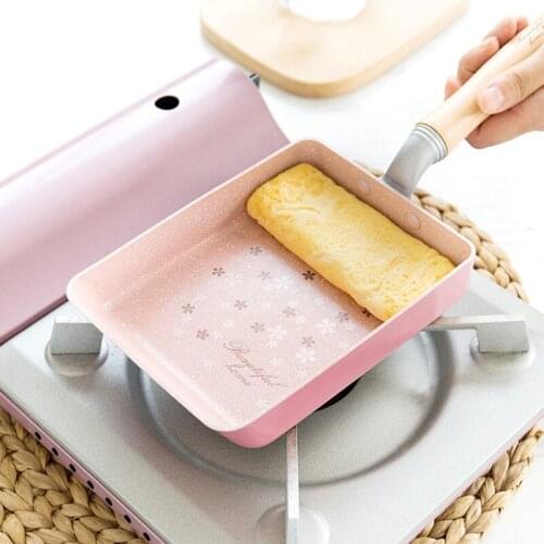 New Square Frying Pot Pan Thickened Omelet Pan Non-stick Egg Pancake Steak Pan Cooking Egg Ham Pans Breakfast Maker Cookware