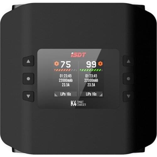NEW ISDT K4 AC 400W / DC 600W x2 / 20A x2 Dual Channel Smart Charger for 1~8S LiFe LiIon LiPo 1400mah battery