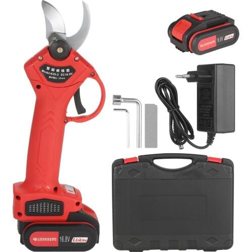 16.8V Professional Cordless Electric Pruning Shears Pruner Garden Branch Trimming and Pruning Cutters with 2000mAh Battery