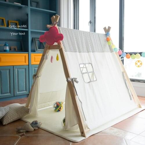 Fessyc@Indian teepee tent baby tents children toy cotton cloth tents every birthday present childrens tent